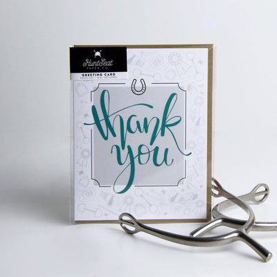 Thank You Greeting Card for Equestrians - Two Hearts Equine Boutique