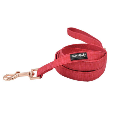 'Merlot' Dog Fabric Leash - Two Hearts Equine Boutique