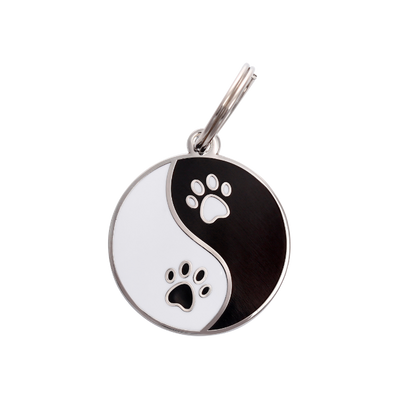 Yin Yang Pet ID Tag - Two Hearts Equine Boutique