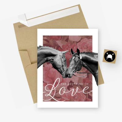 Love - Valentine's Day Card - Two Hearts Equine Boutique