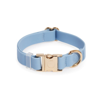 Malibu Blue Waterproof Dog Collar: MEDIUM - Two Hearts Equine Boutique