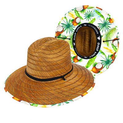 Coconut Straw Lifeguard Hat - Two Hearts Equine Boutique