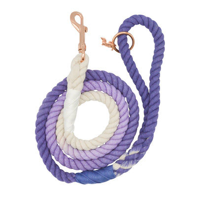 Dog Rope Leash - Ombre Purple - Two Hearts Equine Boutique