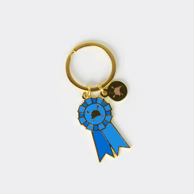 Winner Blue Ribbon Equestrian Horse Keychain - Two Hearts Equine Boutique