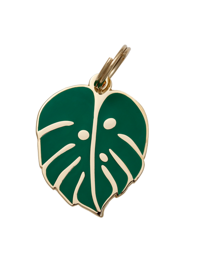 Monstera Leaf Pet ID Tag - Two Hearts Equine Boutique
