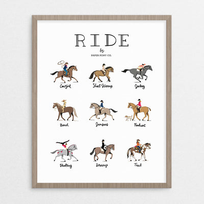 Ride Horses Art Print - Two Hearts Equine Boutique