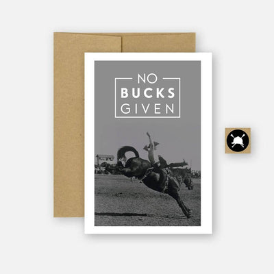 No Bucks - Bronc Equestrian Horse Greeting Card - Two Hearts Equine Boutique