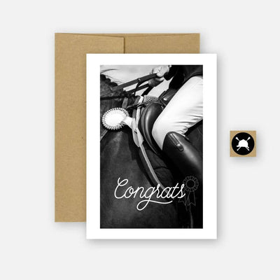 Congrats Equestrian Horse Greeting Card - Two Hearts Equine Boutique