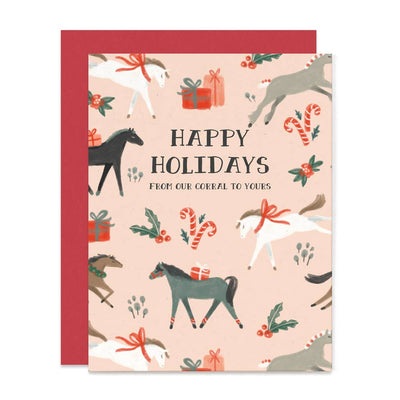 Holiday Corral Card - Two Hearts Equine Boutique