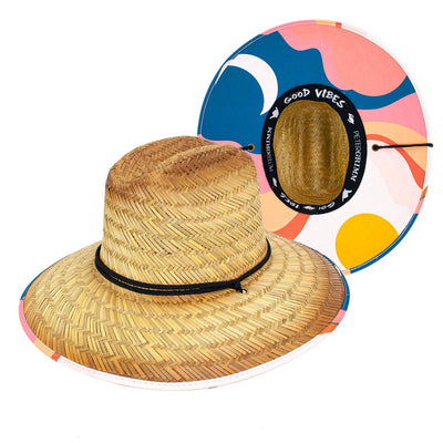 Stranded Straw Lifeguard Hat - Two Hearts Equine Boutique