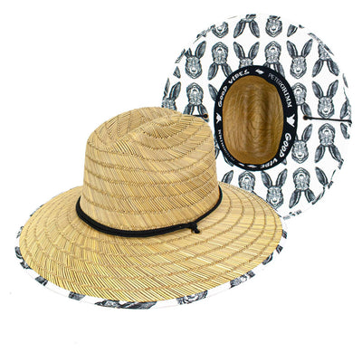 Rabbit Straw Lifeguard Hat - Two Hearts Equine Boutique