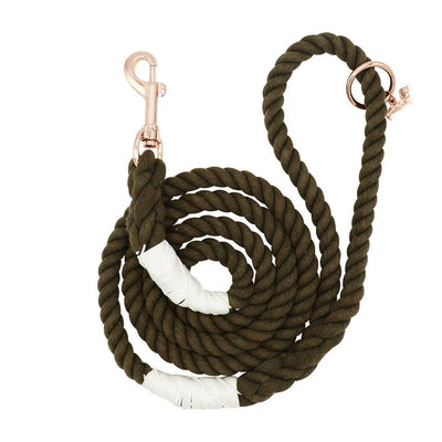 Dog Rope Leash - Walnut - Two Hearts Equine Boutique
