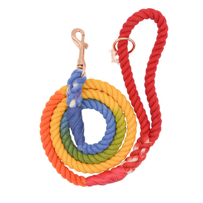 Dog Rope Leash - Taste the Rainbow - Two Hearts Equine Boutique