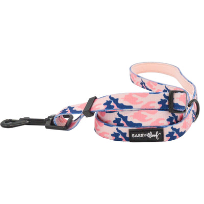 'Pink Camo' Dog Fabric Leash - Two Hearts Equine Boutique
