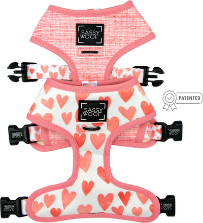 'Dolce Rose' Reversible Dog Harness - Two Hearts Equine Boutique