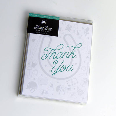 Thank You Equestrian Horse Greeting Card - Two Hearts Equine Boutique
