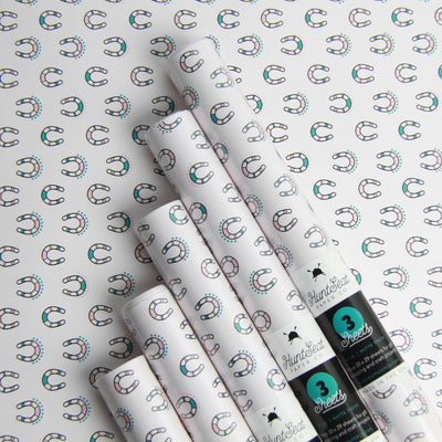 Thundering Hooves Gift Wrapping Paper - 3 Sheets in a Roll - Two Hearts Equine Boutique