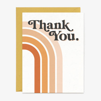70's Rainbow Thank You Card - Two Hearts Equine Boutique