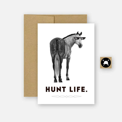 Hunt Life Equestrian Horse Greeting Card - Two Hearts Equine Boutique