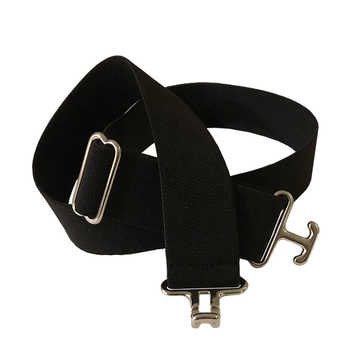 Thin Black/Silver Elastic Belt - Two Hearts Equine Boutique