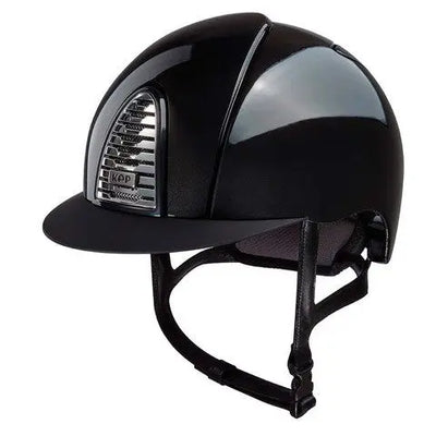 KEP Italia Cromo 2.0  Shine Black Helmet - Two Hearts Equine Boutique