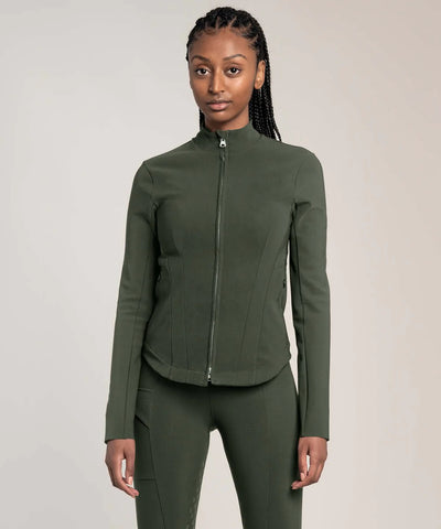 In Between Midlayer Green - Two Hearts Equine Boutique