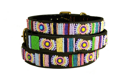 Posey Beaded Dog Collar - Two Hearts Equine Boutique