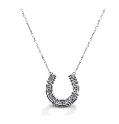 Kelly Herd Contemporary Pavé Horseshoe Necklace - Two Hearts Equine Boutique