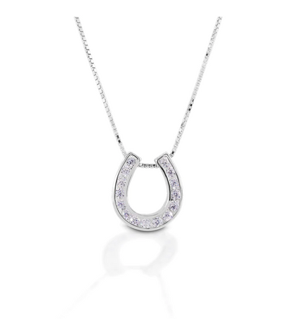 Kelly Herd Single Horseshoe Necklace - Two Hearts Equine Boutique