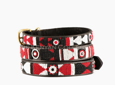 Maasai Shield Beaded Dog Collar - Two Hearts Equine Boutique