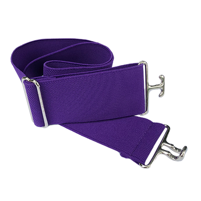 Purple/Silver Elastic Belt - Two Hearts Equine Boutique