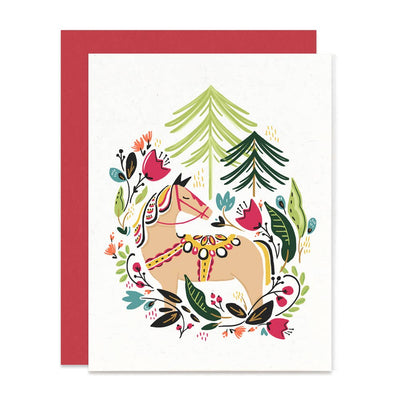 Dala Winter Pony Card - Two Hearts Equine Boutique