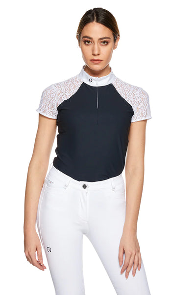 Florentine Short Sleeve Show Shirt - Two Hearts Equine Boutique